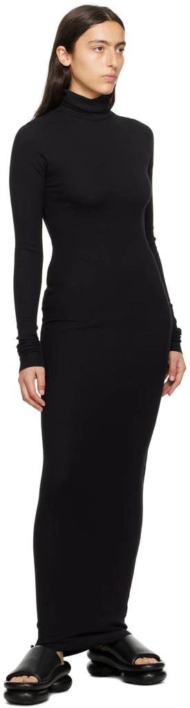 ÉTERNE Black Turtleneck Maxi Dress 4