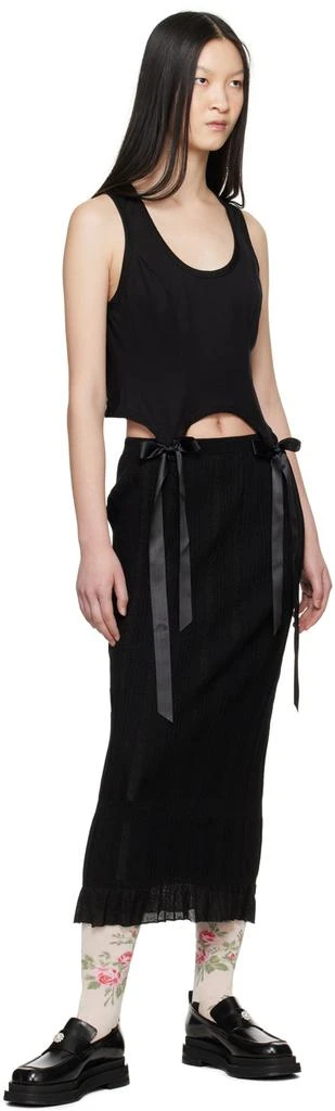 Simone Rocha Black Bow Tail Easy Tank Top 4