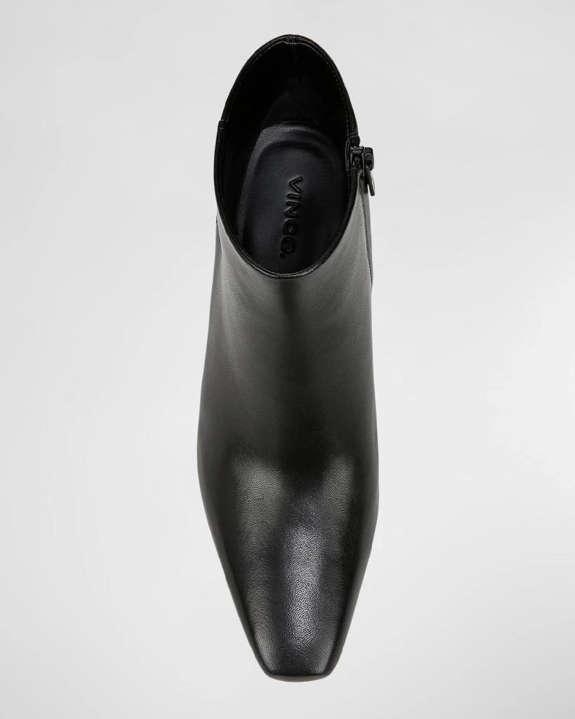 Vince Silvana Leather Zip Ankle Booties 5