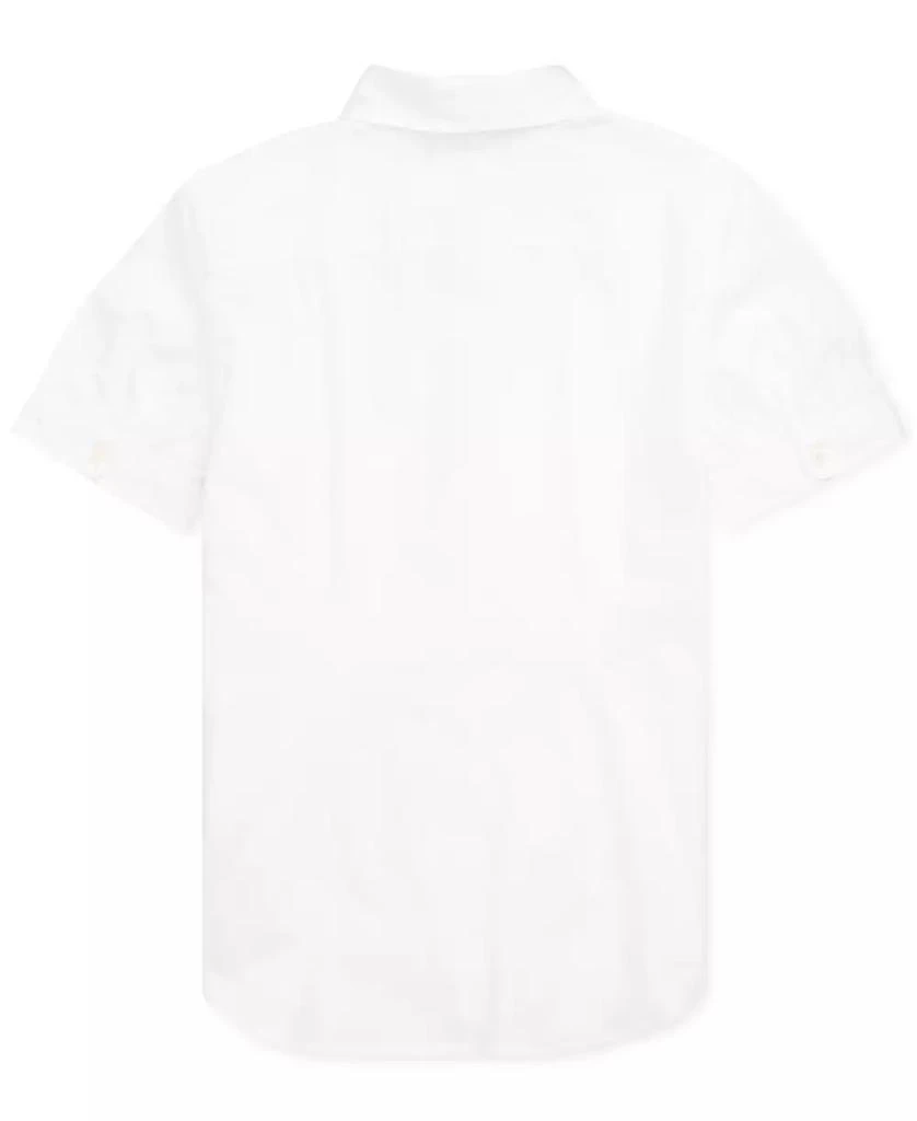 Ralph Lauren Big Girls Short Sleeve Solid Oxford Top 4