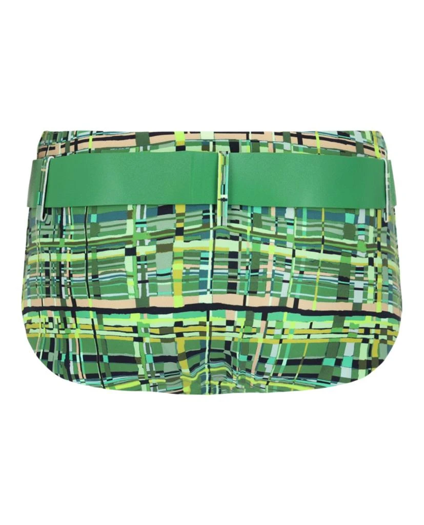 Salvatore Ferragamo Checkered Belted Swim Bottoms 2
