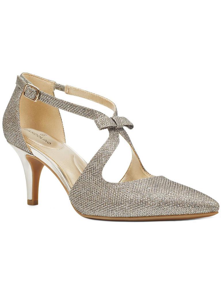 ban.do Zeffer 2 Womens Glitter Pointed Toe Slingback Heels