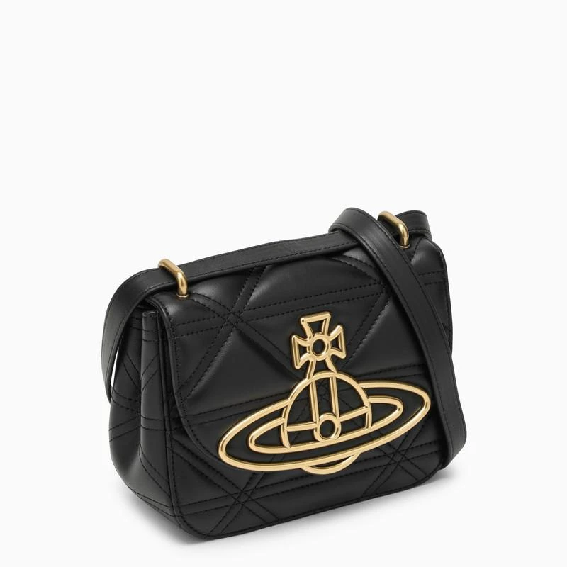 Vivienne Westwood Linda black leather shoulder bag 4