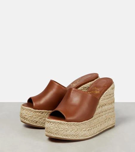 Christian Louboutin Ariella Zeppa leather espadrille wedges 5
