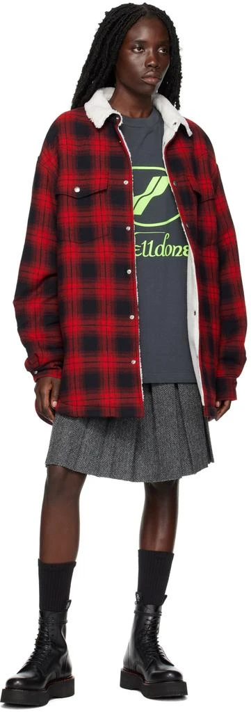 We11done Red Check Jacket 4