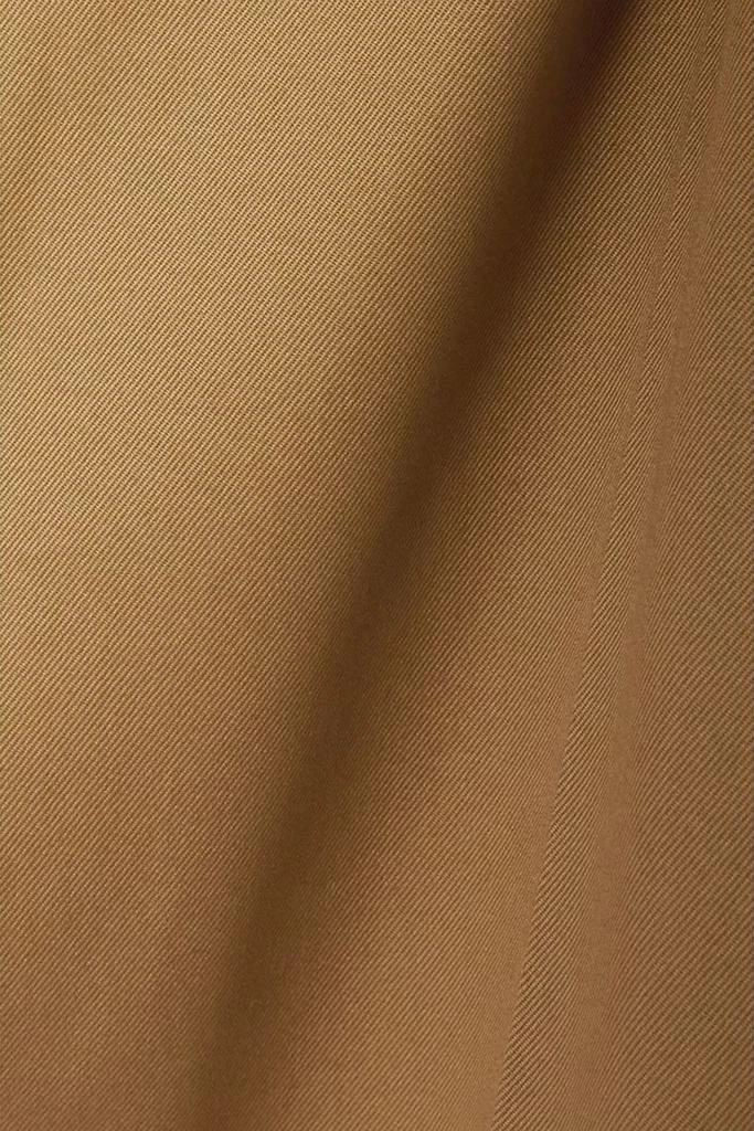 Valentino Embellished cotton-blend gabardine wide-leg pants 4