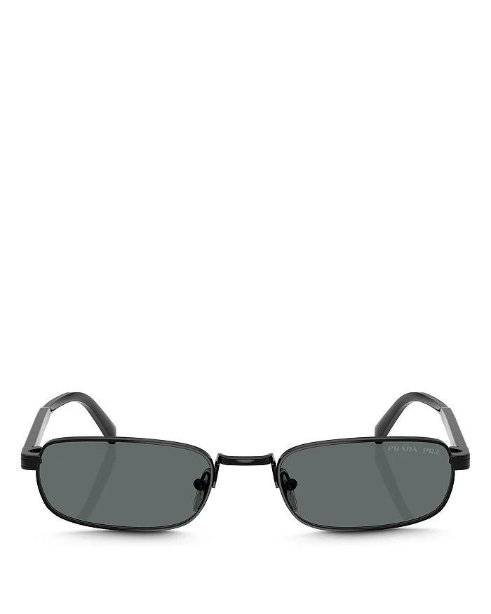 Prada Iconic Plaque Rectangle Sunglasses, 54mm 5