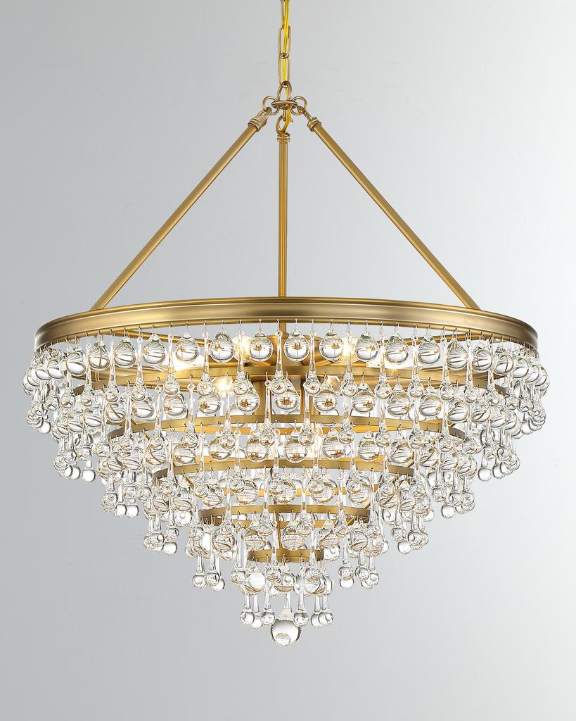 Crystorama Calypso 8-Light Crystal Teardrop Chandelier
