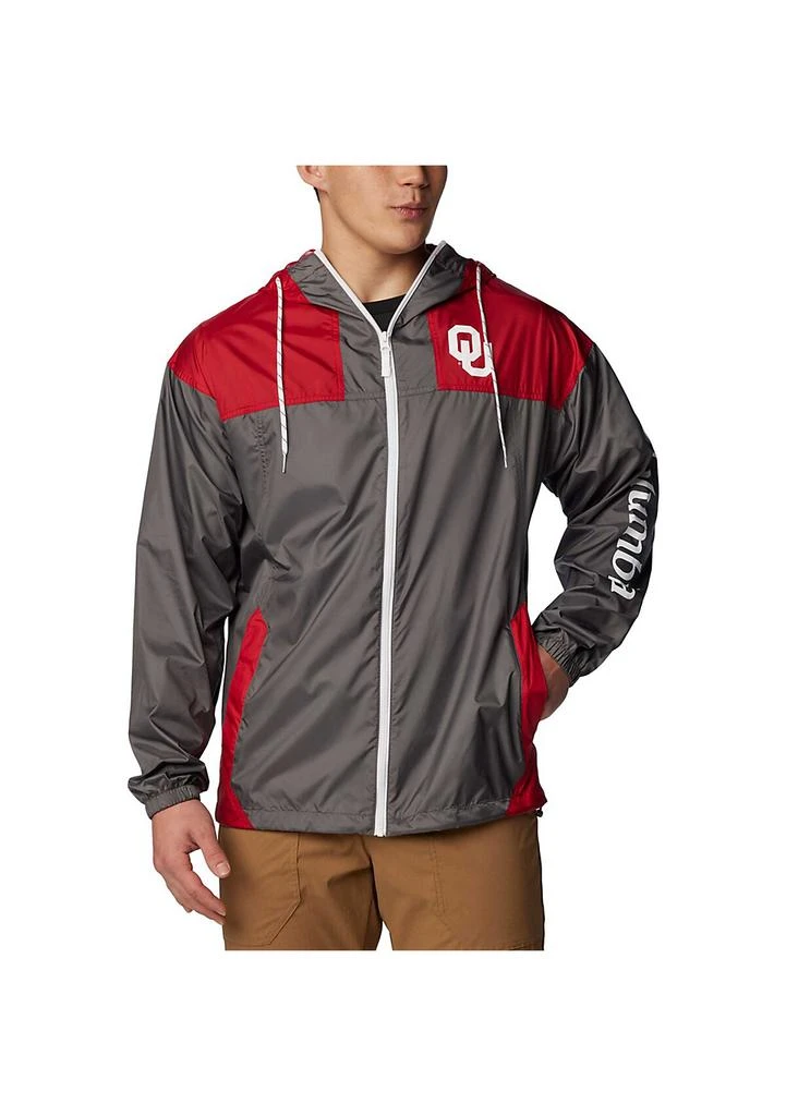 Columbia NCAA Oklahoma Sooners Flash Challenger Omni-Shade Full-Zip Windbreaker Hoodie Jacket