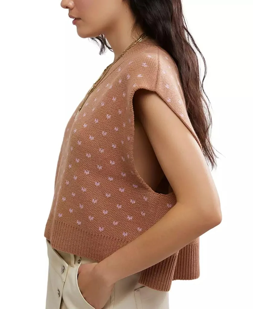 Free People Women’s Pattern Easy Street Sleeveless Sweater Vest 4