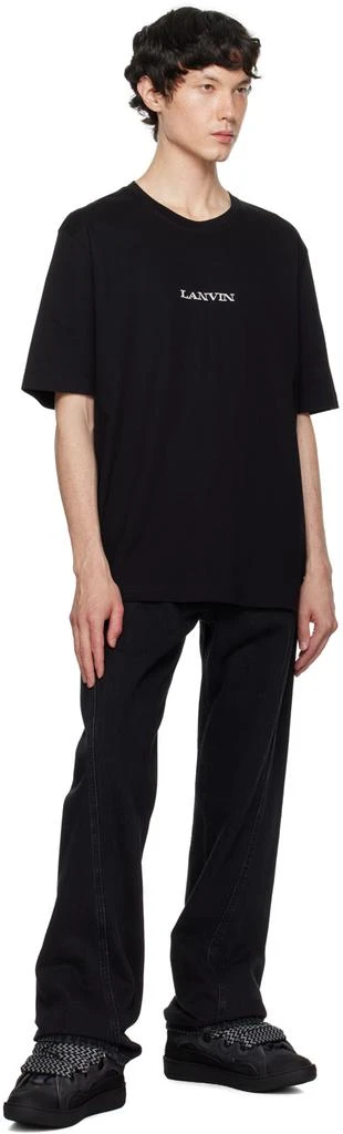 Lanvin SSENSE Exclusive Black Curb Sneakers 5