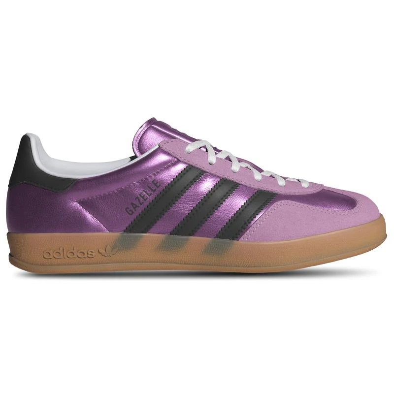 adidas gazelle silver green womens Women's Gazelle Indoor 'Glow Pink' Sneakers