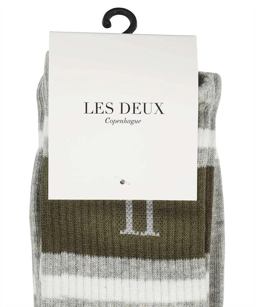 LES DEUX WILLIAM LOGO COTTON BLEND SOCKS 3