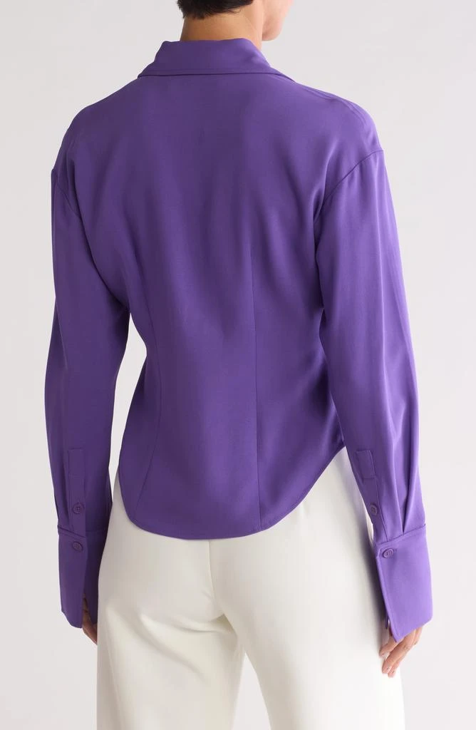Equipment Merce Crop Button-Up Shirt 2