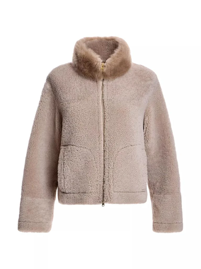 Maximilian Boxy Shearling Jacket 1
