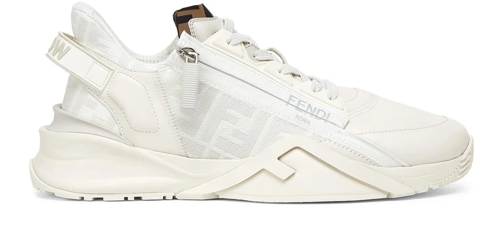 FENDI White leather low-tops 1