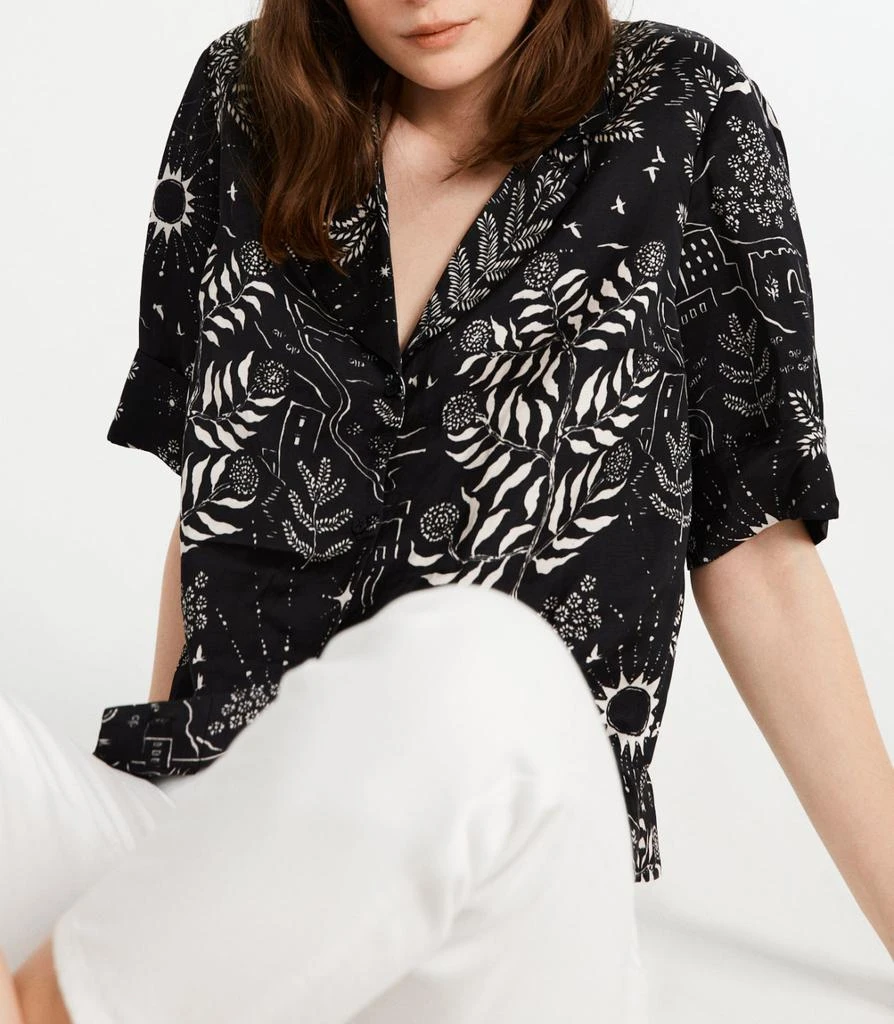 预计3周后发货 Claudie Pierlot Claudie Pierlot - Chemise Curiosity - Print Fonce 3