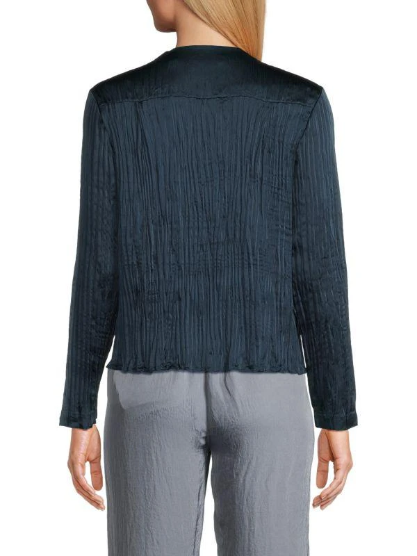 Vince Plissé Button Blouse 2