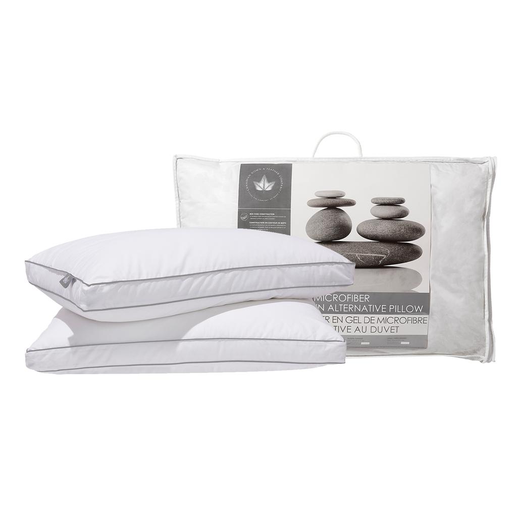 Canadian Down & Feather Company Gel Microfiber Down Alternative Pillow Firm Support - 2 Pack