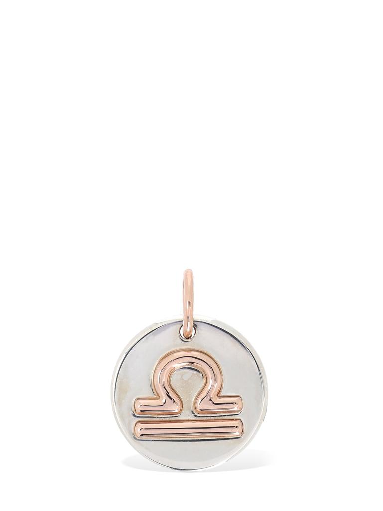 Dodo 9kt Rose Gold & Silver Libra Charm