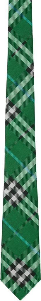 Burberry Green Check Silk Tie 1
