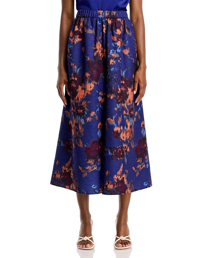 Misook A Line Woven Maxi Skirt 3
