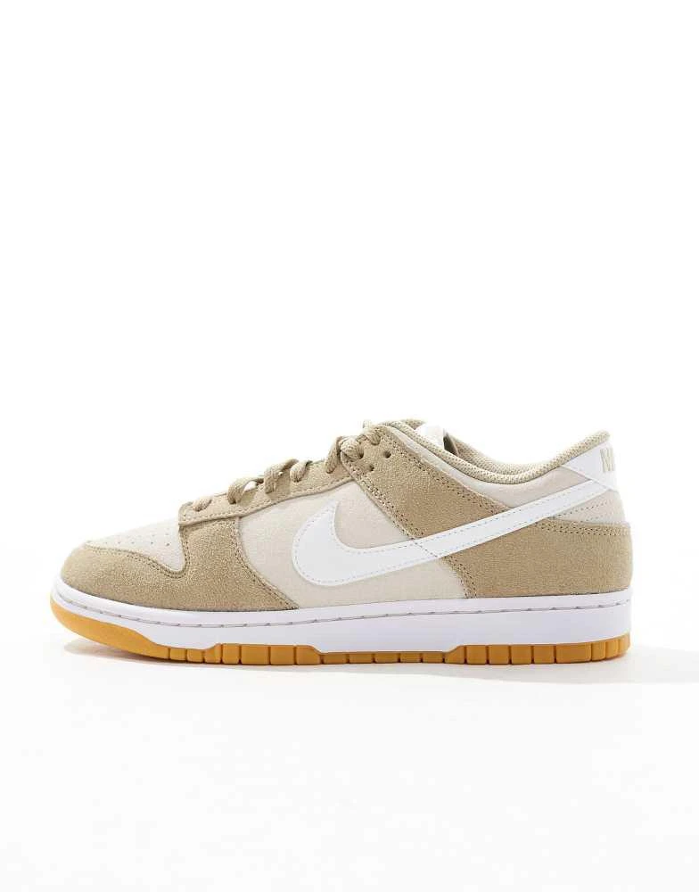 NIKE Nike Dunk low trainers in cream and orewood brown 2