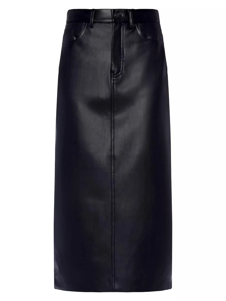 7 For All Mankind Faux Leather Maxi Skirt 1
