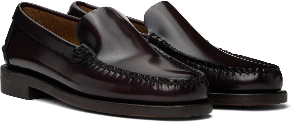 SEBAGO Burgundy Frank Loafers 4