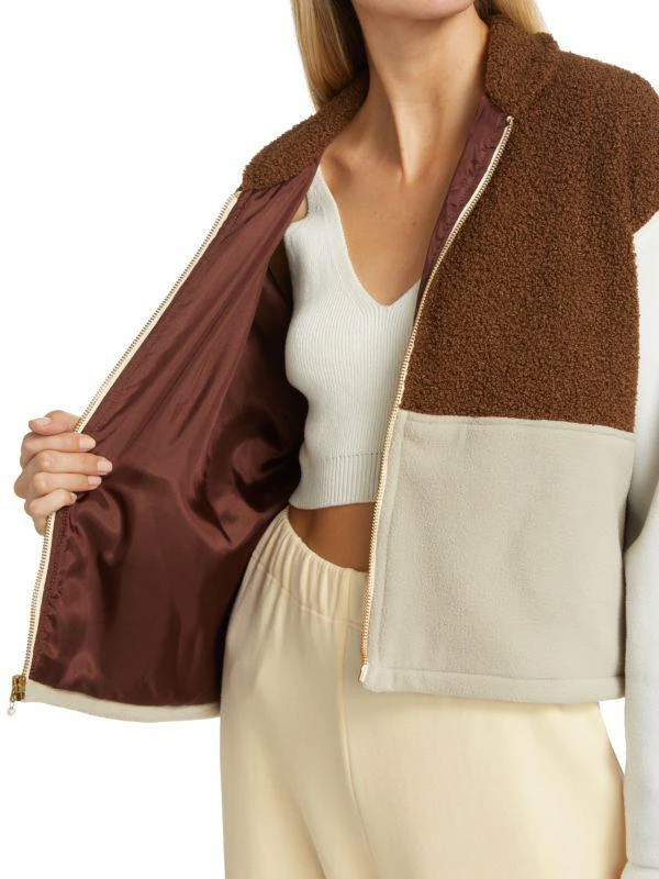 Donni. Tri-Tone Fleece Jacket 4