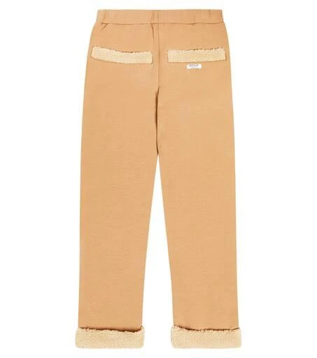 Donsje Foxe cotton-blend faux fur-trimmed sweatpants 4