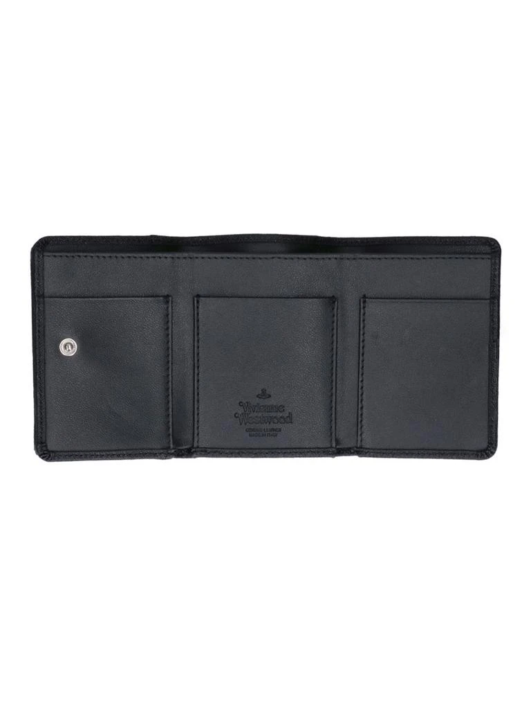 Vivienne Westwood "Small Flap Purse" Wallet Black 2