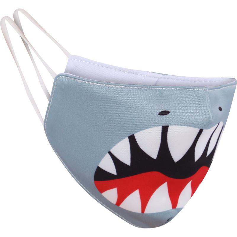 OMG! Accessories Shark face mask in grey