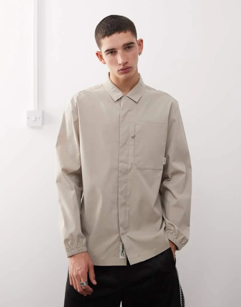 Berghaus Berghaus Shirt explorer long sleeve overshirt in taupe 1