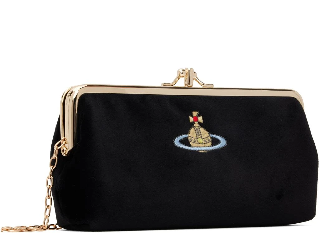 Vivienne Westwood Black Db Frame Purse Chain Bag 2