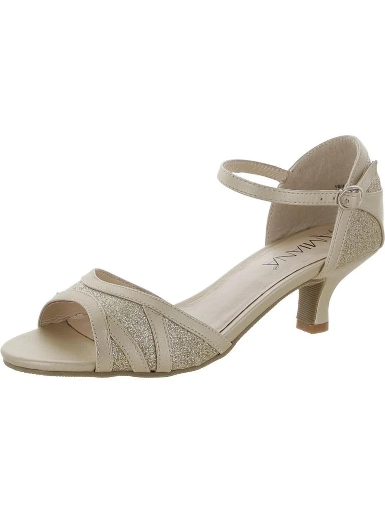 Amiana Girls Faux Leather Big Kid Ankle Strap 1