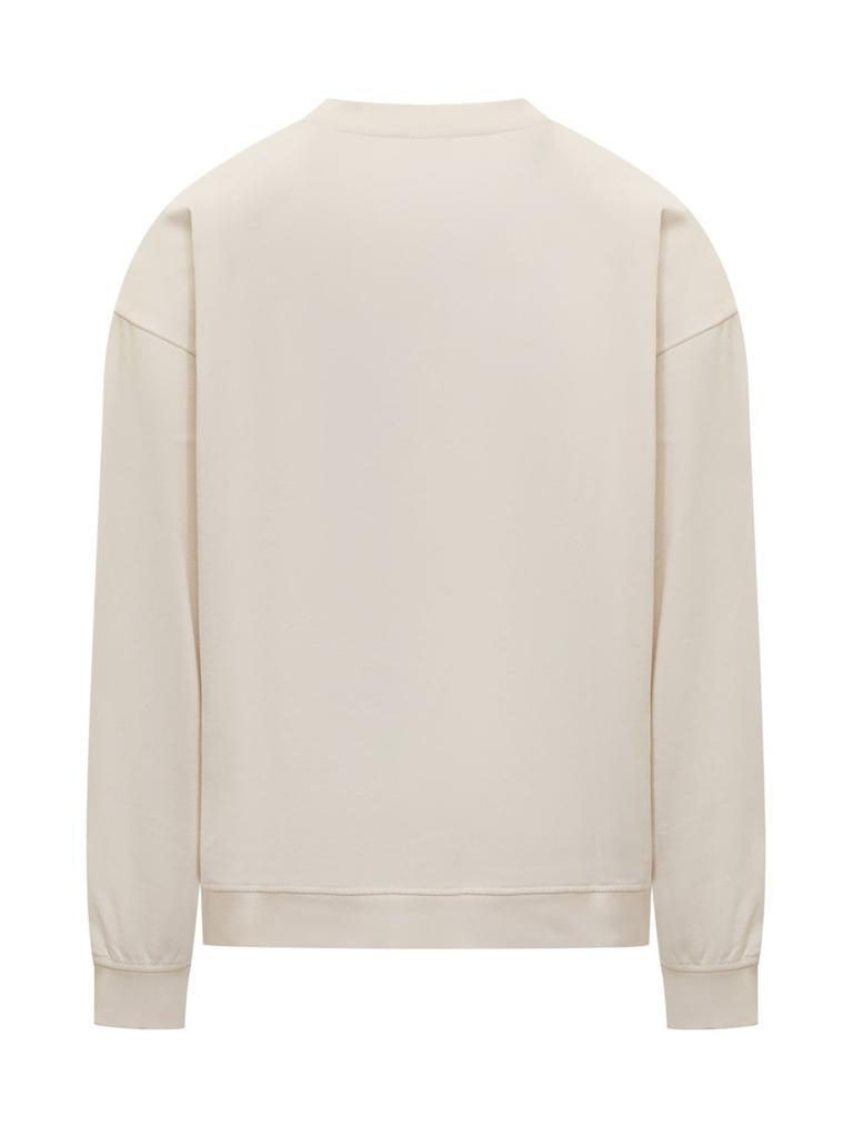 Diesel S-Boxt-N5 Distressed Flocked Logo Sweatshirt – On