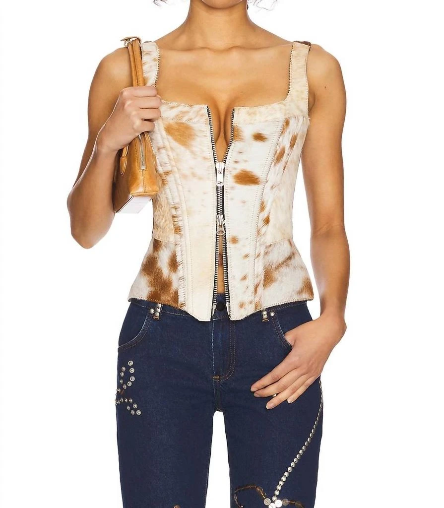 Understated Leather Understated Leather - Women's Cowhide Bustier Top