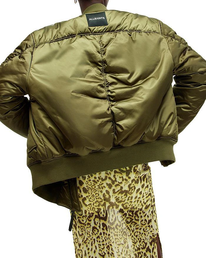 ALL SAINTS Roomer Asymmetrical Zip Bomber Jacket 5
