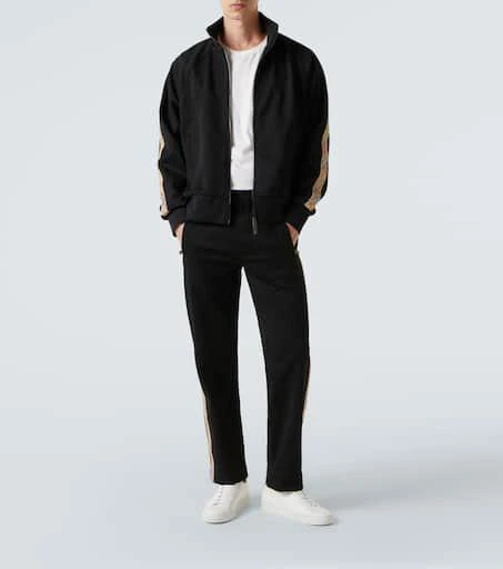 Burberry Burberry Check cotton-blend jersey track pants 2