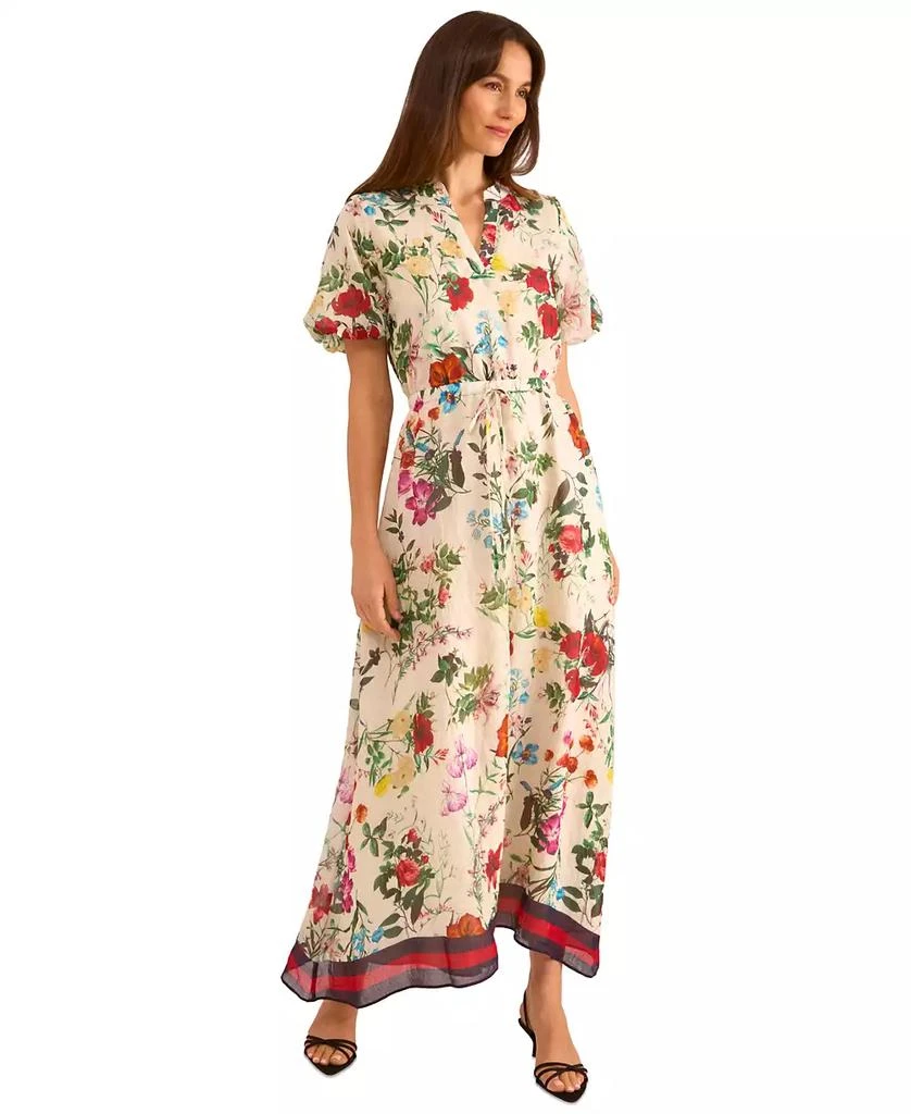 Vince Camuto Women's Floral-Print Puff-Sleeve Maxi Dress 4