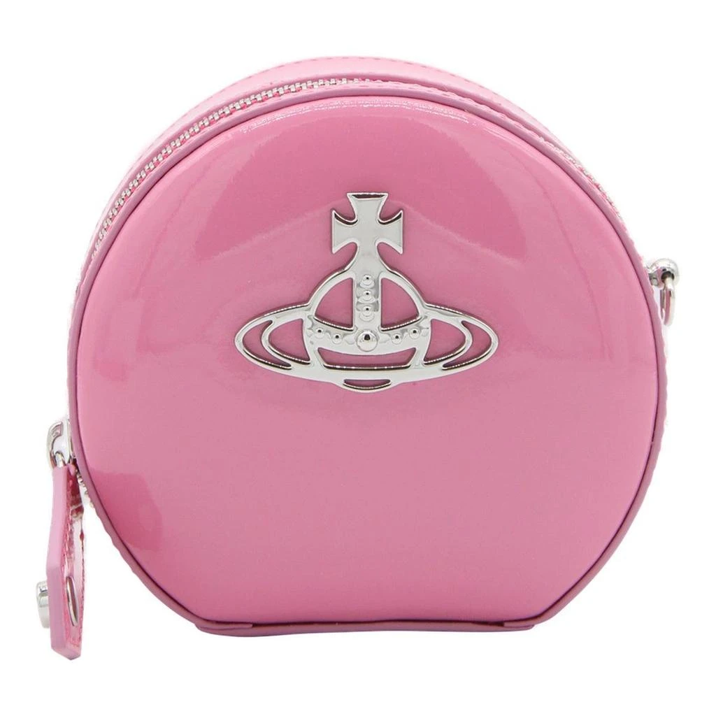 Vivienne Westwood Vivienne Westwood Orb-Plaque Zipped Satchel Bag 1