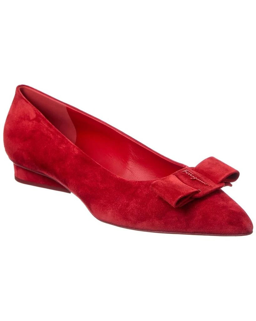 Salvatore Ferragamo Ferragamo Viva Suede Flat 1