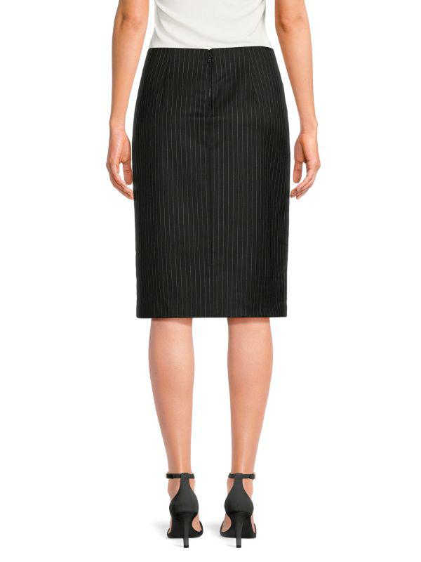 Alice + Olivia Striped Slit Skirt