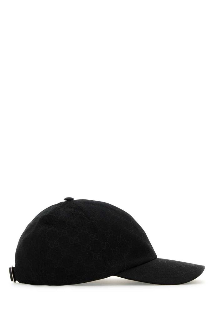 キャップ Gucci Black Wool Baseball Cap Gucci Embroidered Wool Baseball Cap | Black | FARFETCH
