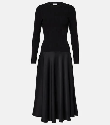 Vaughn satin-trimmed midi dress  On Sale Now with Up to 50% Off | Discover  Exclusive Deals & Savings at BeyondStyle  Authentic VERONICA BEARD m| dresses|veronica beard|women|o|clothing|w|e|work|designers|n with  Limited-Time Discounts, Free Shipping,