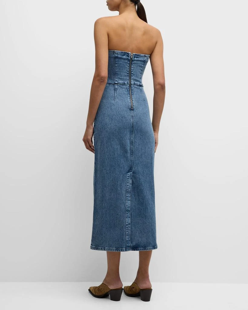 Triarchy Frenchie Strapless Denim Tube Dress 4