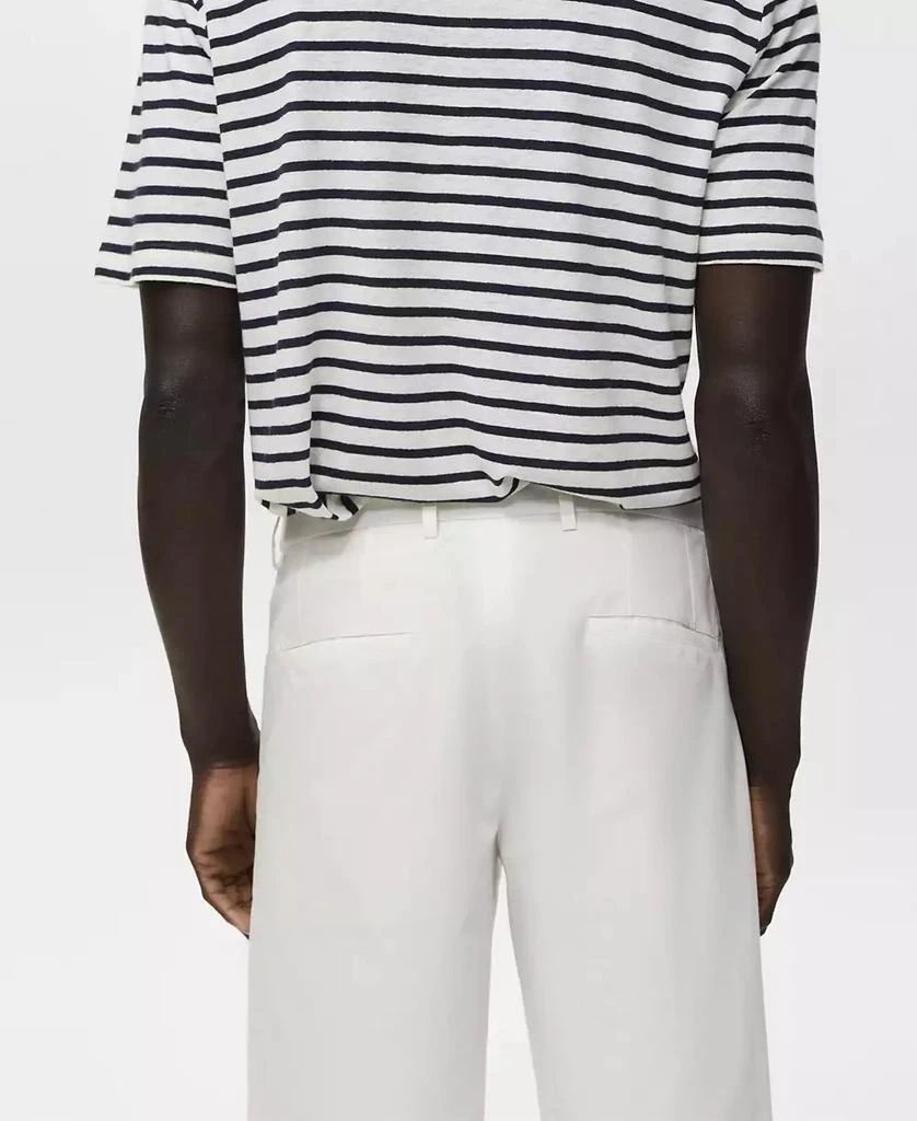 Mango Men's Interior Elastic Strip Cotton Bermuda Shorts 4