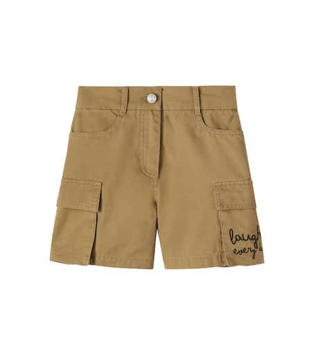 MONNALISA Embroidered denim shorts