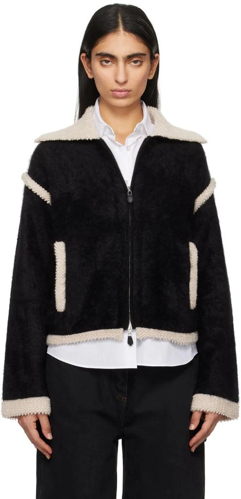 Guest in Residence Black Grizzly Bomber Jacket 1